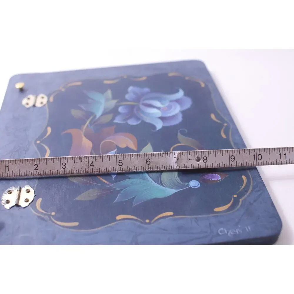 Wooden Cover, Binder, Floral Design, Office, School, Keepsake, ~ 250605-WH 316